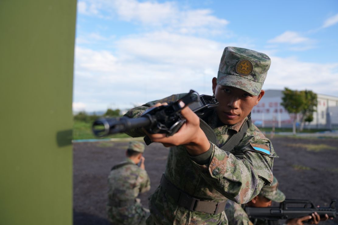 警衛兵應急分隊演練